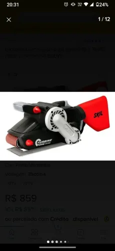Lixadeira de cinta 900w
