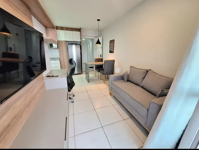 Aluguel Lindo Apt 1Qt Mobiliado e Planej, Varanda, Nascen, Lazer Compl, Academia, Local na