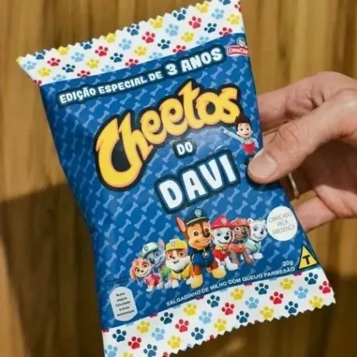 Embalagem personalizada para salgadinhos