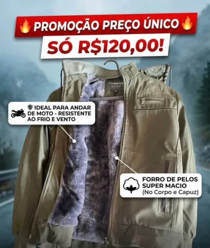 Jaqueta para criança de 8 a 13 anos