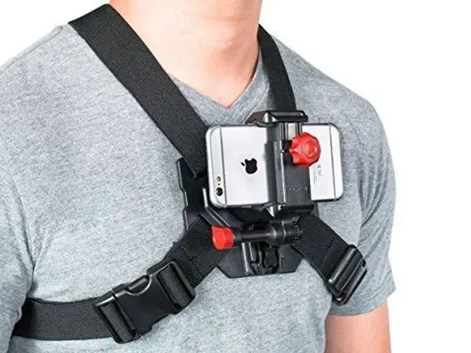 Colete suporte para celular.