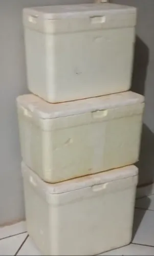 Caixas de isopor