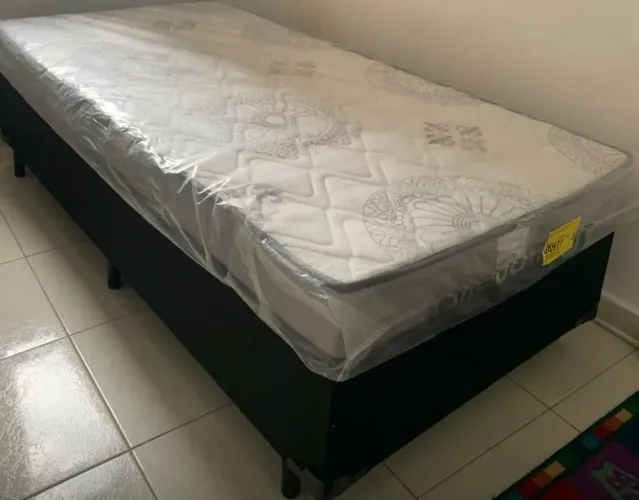 Colchão Solteiro D33 + Base Box NOVO ENTREGA HOJE