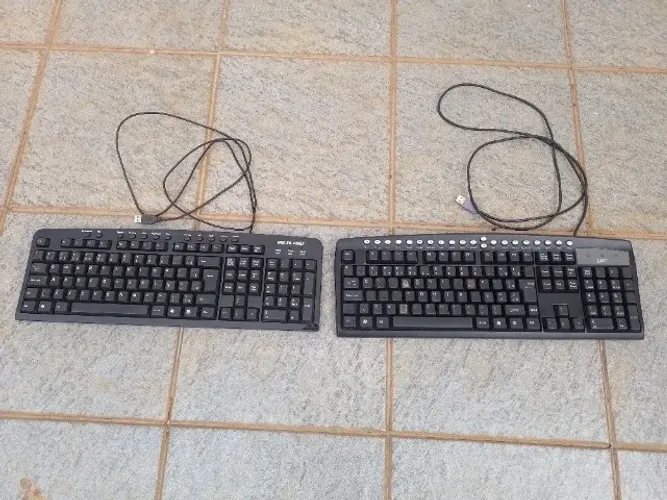 Teclado com fio usb