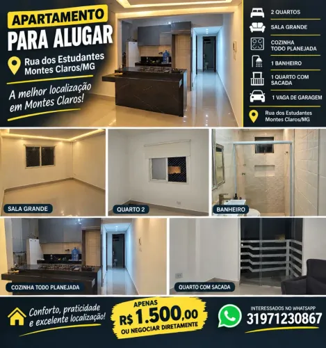 Apartamento para alugar rua dos estudantes