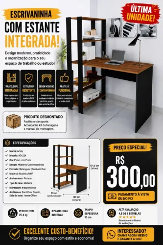 Escrivaninha/Mesa computador