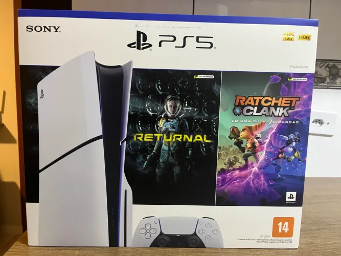 PS5 Slim com leitor + jogos + acessórios