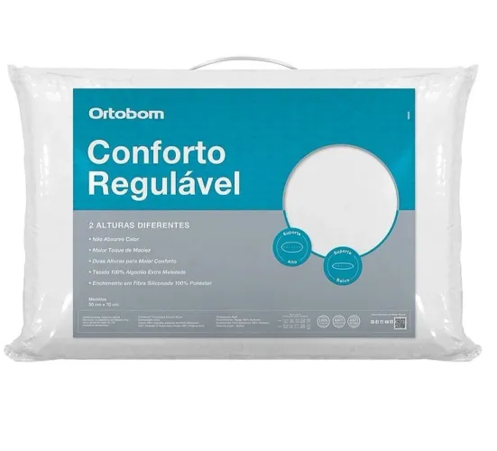 Travesseiro Conforto Regulável Ortobom