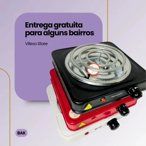 FOGÃO ELÉTRICOS PORTÁTIL 1 BOCA ONISTEK ON-FE401 127V