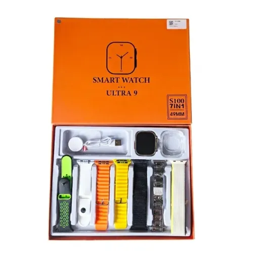 Smartwatch Ultra 9 com 7 Pulseiras 49mm