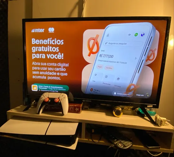 Leve Tudo! PS5 Slim 1TB, TV 32 e Painel