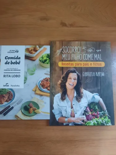 LIVRO COMIDA DE BEBÊ RITA LOBO E SOCORRO! MEU FILHO COME MAL KAPIM