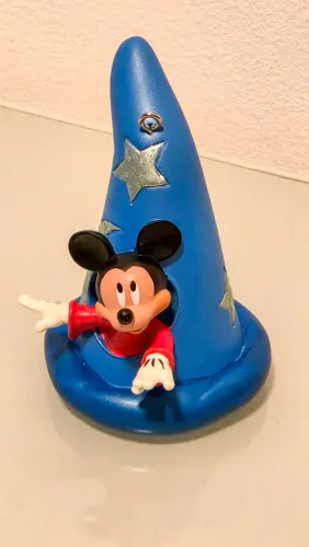 Miniatura Ornamento Adorno de Natal Mickey Feiticeiro