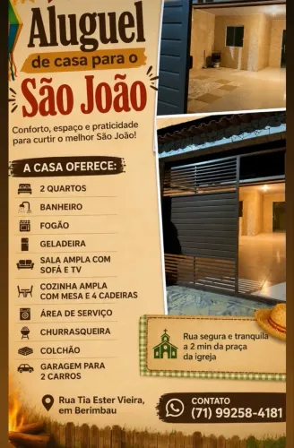 Casa para Sao João - Conceição do Jacuípe