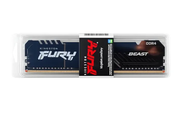 Memória RAM  DDR4 Kingston Fury Beast RGB 8GB  3600MHz