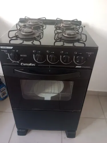 Fogão Esmaltec - tampo de vidro