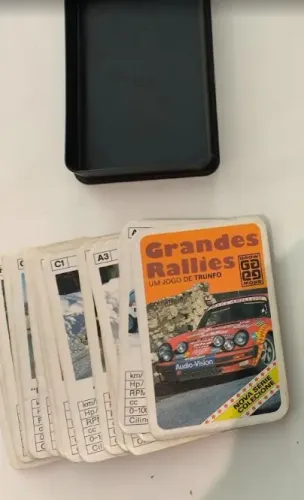 jogo de carta GRANDES RALLIES USADO 32 CARTAS