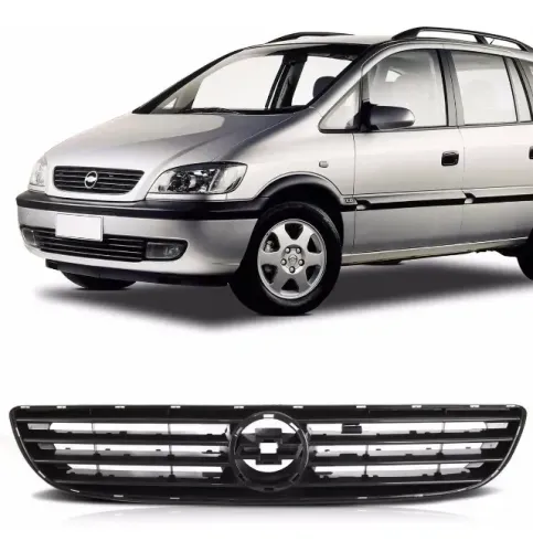 Grade Do Radiador Dianteira Zafira 2001 2002 2003 2004 Preto Fosco
