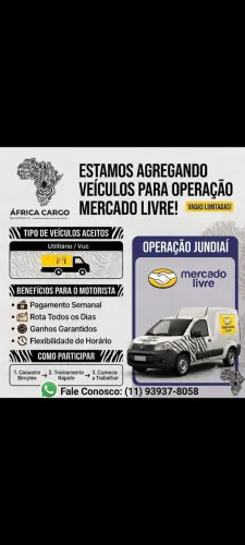 Estamos Agregando utilitários para operação Mercado Livre