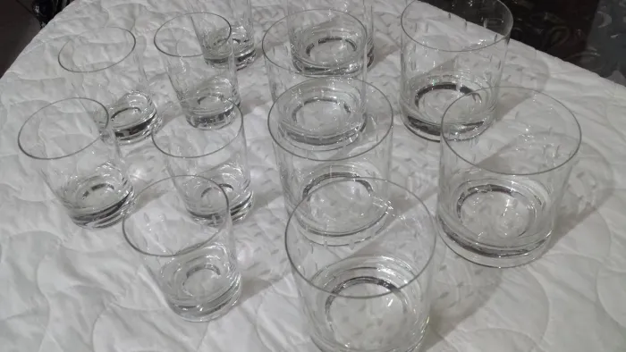 Conjunto de copos - Cristal Blumenau