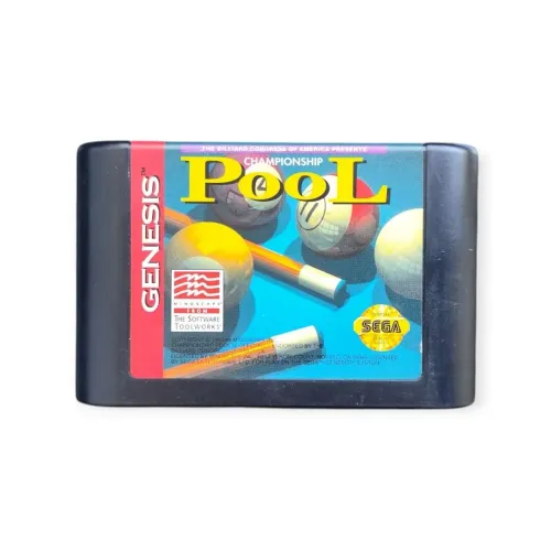 Jogo Championship Pool, Manual e Case Original Sega Genesis .