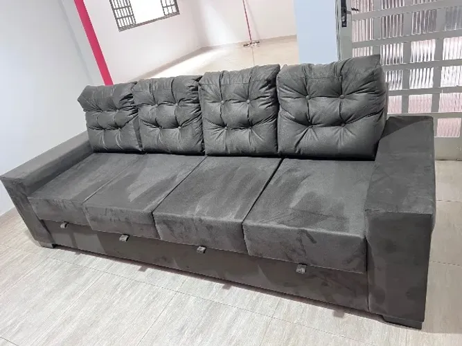 Sofá Com 2,40M Retrátil Modelo Retrátil Novo (Promoção de Fábrica)