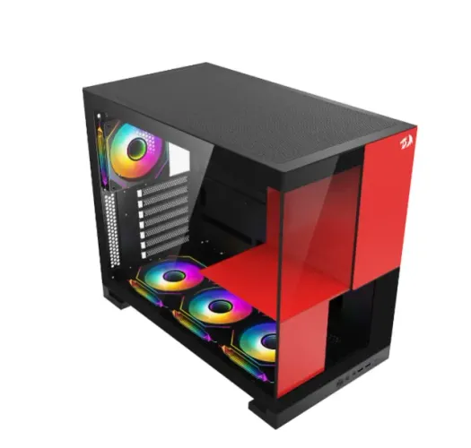 Gabinete Gamer Redragon Eternal P&V, Mid Tower, ARGB, ATX, Lateral em Vidro, Sem Fans, Pre