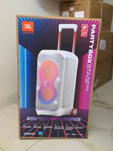 Caixa de Som Bluetooth JBL Partybox Stage 320 Branca - Lacrado, NF e Garantia.