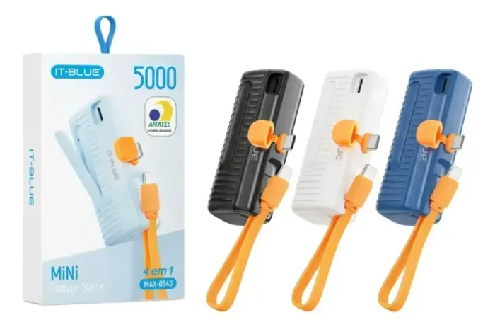 Mini Carregador Portatil Power Bank Para Celular 5000mah