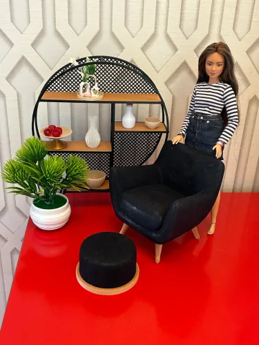 Móveis e objetos para boneca Barbie, exclusivo
