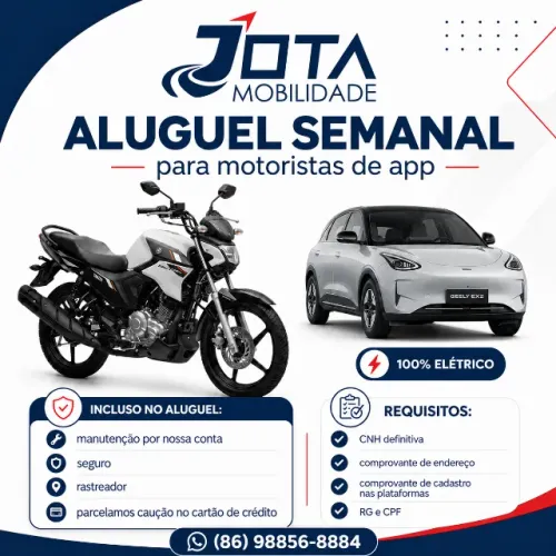 Aluguel de moto e Carro