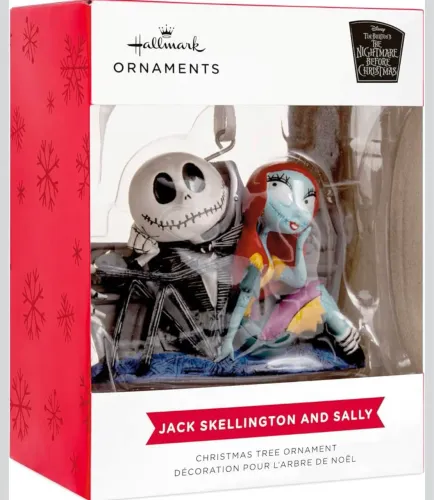Hallmark Enfeite de Natal de Jack e Sally Disney 