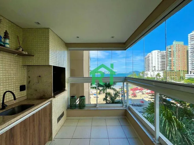 Apartamento Frente Mar, 3 Quartos (1 Suíte), 2 Vagas, Lazer, Praia das Astúrias, Guarujá.