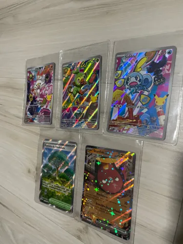 Cartas Pokémon RARAS, Trio de parceiros iniciais MAIS 2 Cartas Raras, treinador, EX