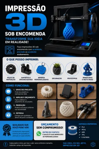 Impressão 3D Sob Encomenda