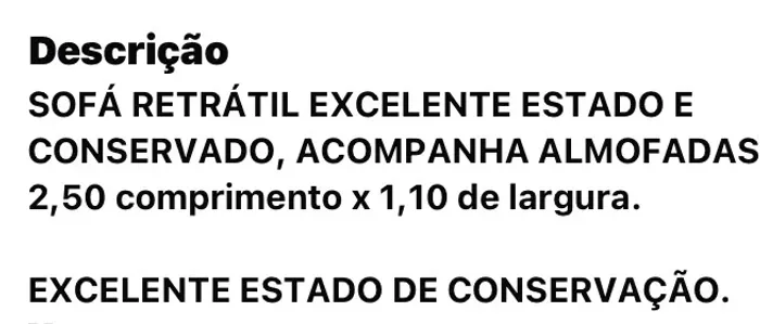 SOFÁ RETRÁTIL 