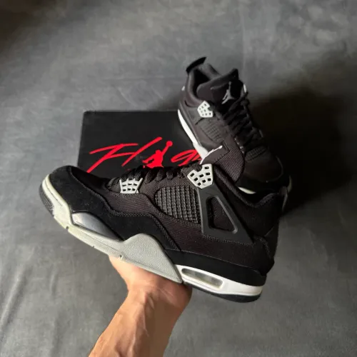 Air Jordan 4 SE Black Canvas