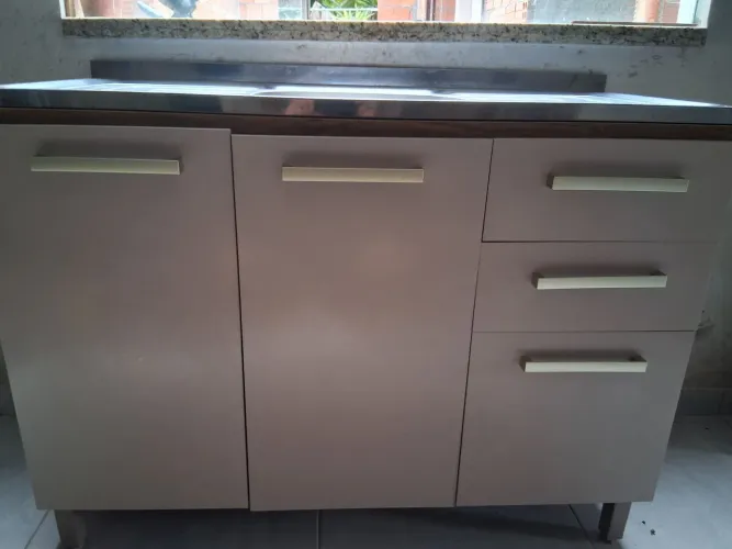 Balcão de Cozinha com Pia Inox - SEMINOVO