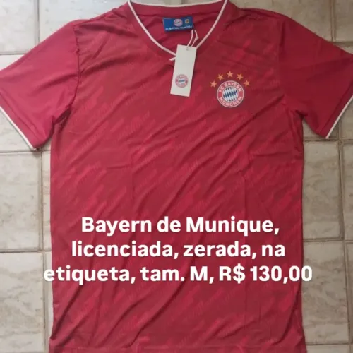 Camisa do Bayern de Munique, zerada na etiqueta 