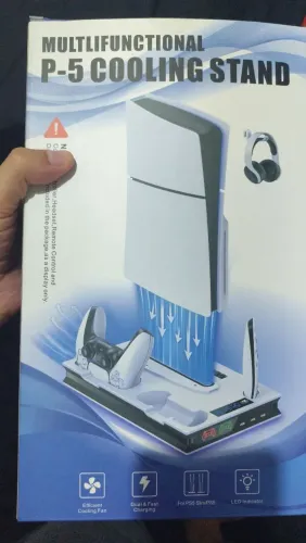 Suporte de Resfriamento PS5 e Carregamento de Controlede PS5 - Usado, Excelente Estado.