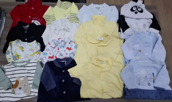 Lote de macacões bebê menino rn ao m