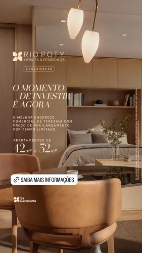 Studios à venda na Torre 3 do Shopping Rio Poty Teresina PI