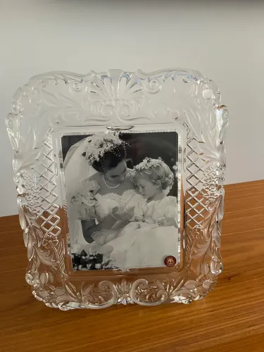 Porta-Retrato de Cristal Mikasa "Timeless Love" - Original e Impecável