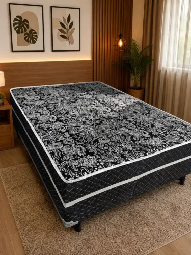 Cama box casal 10 cm