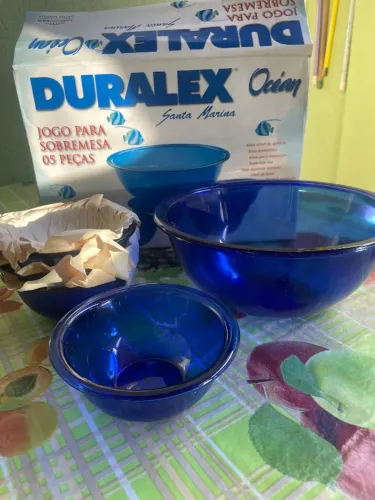 Jogo para sobremesa vintage da Duralex