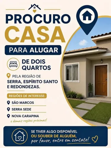 Casa de 2 Quartos Procuro