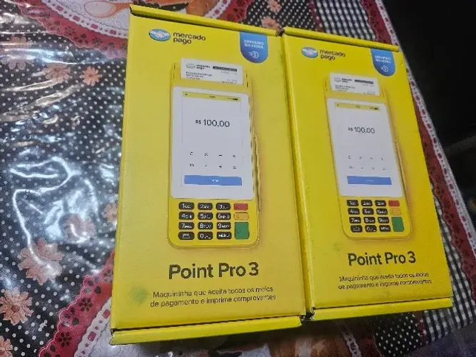 Point Pro 3 - Máquina de Cartão Mercado pago Nova Lacrado