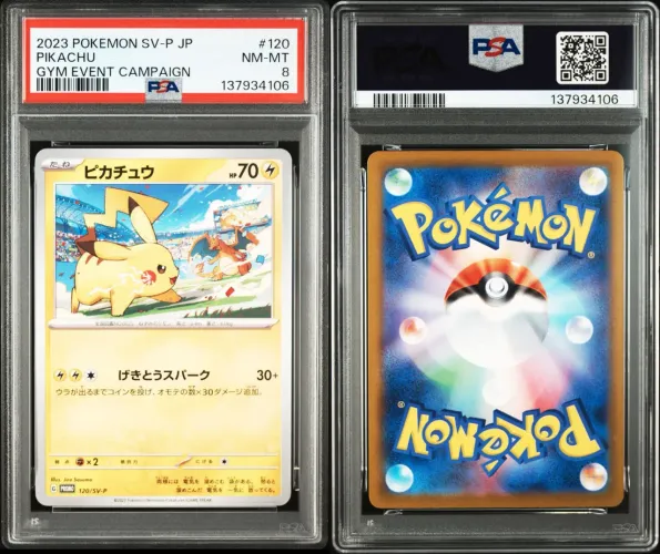 Carta Pokémon PSA 8 - Pikachu