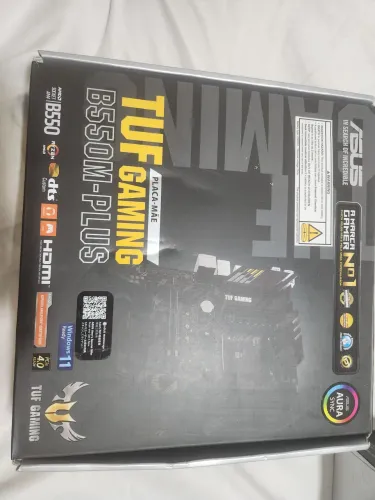 Placa-mãe Asus P/amd Am4 B550m- plus Tuf Gaming 4xddr4 Matx Preto