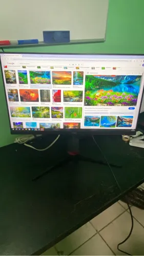 Monitor Gamer Aoc24gb Hero 24 144hz Ips 1ms Amd Free Preta/vermelha 110v